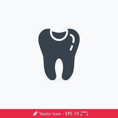 Tooth Filling Icon / Vector