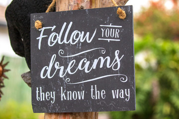 Whimsical Garden Art Decoration - Inspirational Words