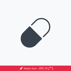 Medicine (Pill) Icon / Vector