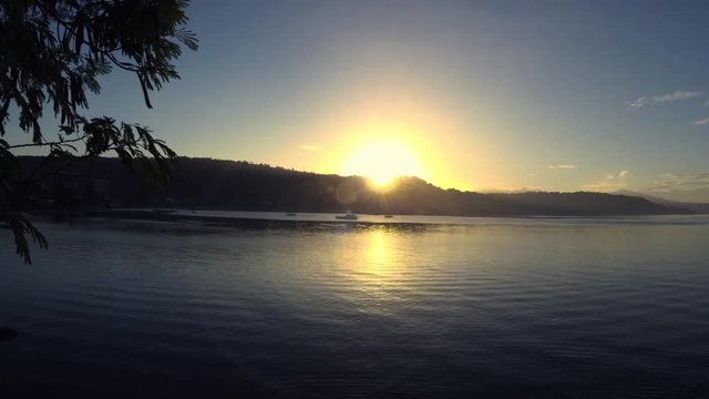 Time lapse of sunrise at the Subic, Zambales, Philippines.