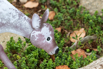 Whimsical Garden Art Decoration - Cute Deer
