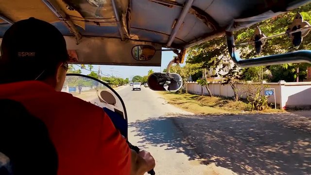 Laos Vientinane Tuk Tuk Ride