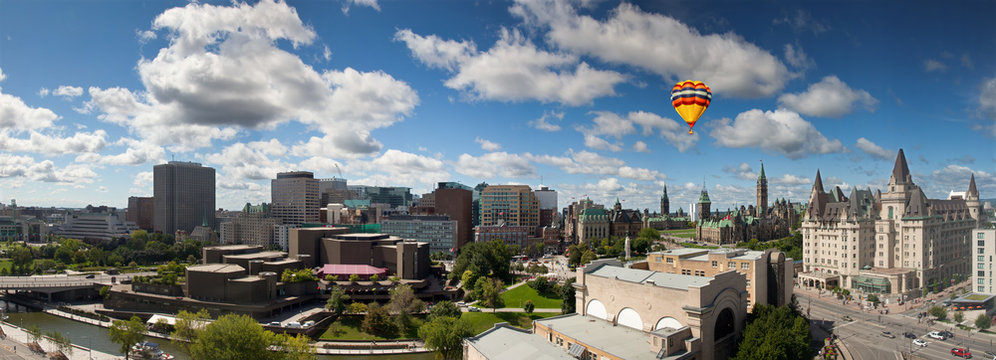 Panorama View Of Ottawa Skyline, Canada