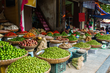 Morning market at Hanoi, Vietnam