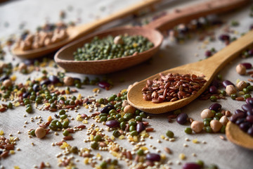 Ingredient for healthy vegan, vegetarian, diet food meal, vegetable protein