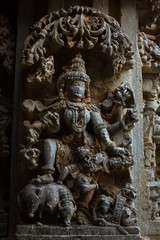 Fototapeta na wymiar Chennakesava Temple, Somanathapura - the finest example of Hoysala architecture. Karnataka Tourism