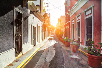 San Juan streets on a bright sunny day