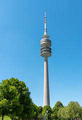 The Munich TV Tower on a sunny day