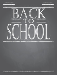 Back to School Chalkboard Template