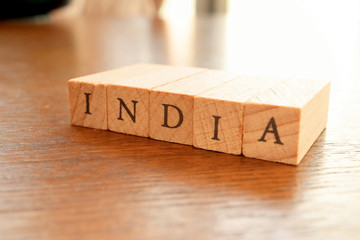 Wooden Text Block of India