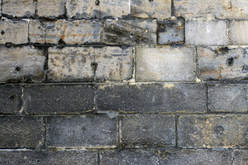 Brick wall made of old brick