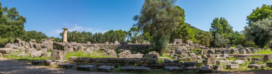 Temple de Zeus, site archéologique d'Olympie - obrazy, fototapety, plakaty