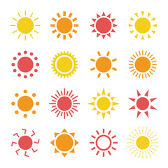 Sun  icon set