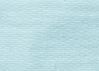 Canvas texture background of cotton burlap natural fabric cloth in cyan pastel light blue green for...