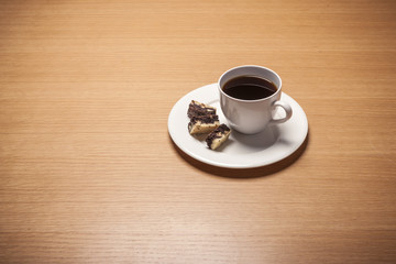 black coffee with choice cookie