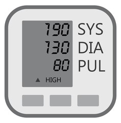 Display lcd of blood pressure machine