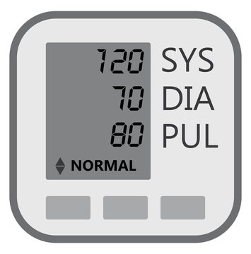 Display Lcd Of Blood Pressure Machine