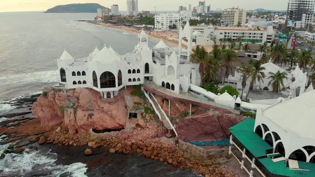 Mazatlan Malec&oacute;n Valentinos Aerial Drone Footage