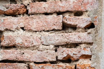 Background of old brick wall with vintage. For background concept.