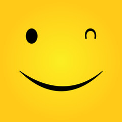 Fototapeta premium Smile Icon Vector. happiness Symbol, smile face expression, vector illustration