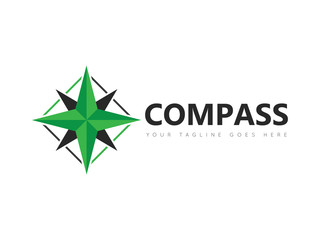 compass logo, icon, symbol design template