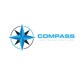 compass logo, icon, symbol design template