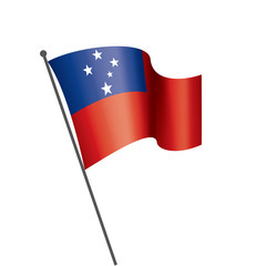 Samoa flag, vector illustration