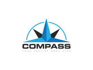 compass logo, icon, symbol design template