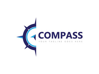 compass logo, icon, symbol design template - obrazy, fototapety, plakaty