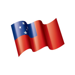 Samoa flag, vector illustration