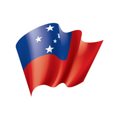 Samoa flag, vector illustration