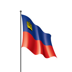 liechtenstein flag, vector illustration