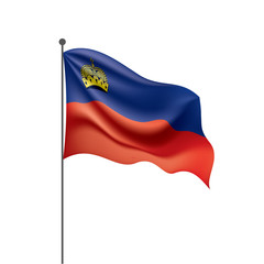 liechtenstein flag, vector illustration