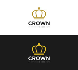crown logo and icon Vector design Template. Vector Illustrator Eps.10