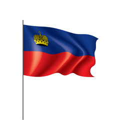 liechtenstein flag, vector illustration