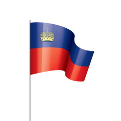 liechtenstein flag, vector illustration