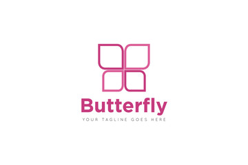  butterfly logo and icon Vector design Template. Vector Illustrator Eps.10