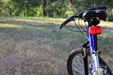 Fototapeta na wymiar Mountain bike in the forest