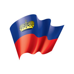liechtenstein flag, vector illustration