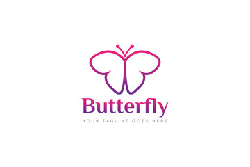  butterfly logo and icon Vector design Template. Vector Illustrator Eps.10