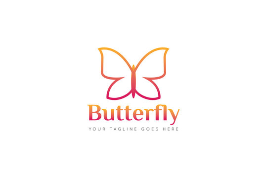  butterfly logo and icon Vector design Template. Vector Illustrator Eps.10