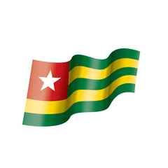 togo flag, vector illustration