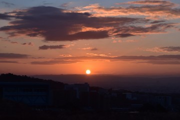 幻想的な夕焼け空