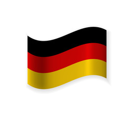 Obraz premium Flag Of Germany. Country in Western Europe. Vector illustration. Sign of the nation.