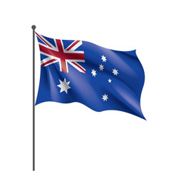 Obraz na płótnie Canvas Australia flag, vector illustration