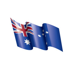 Obraz na płótnie Canvas Australia flag, vector illustration