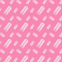 white tree leaves over pink background in a seamless cool pattern for textile, fabric, wrapping, backdrops and background surface designs. pattern swatch  available at Ai file
