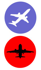 Plane icon set simple symbol for app vector eps 10