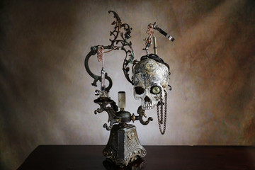 Steampunk teschio tatoo