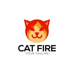 Cat fire logo